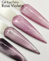 Color Fairy Cristal Gel Cat Eye Rosa Violeta Sip Nails Colores