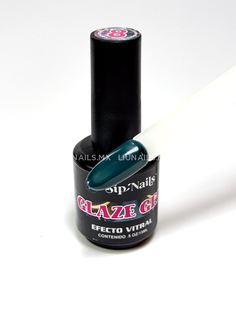Color Glaze Vitral 8 SIPNAILS Colores