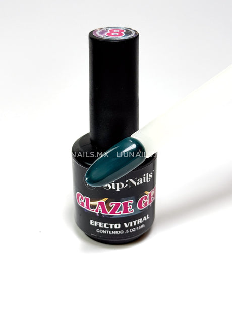 Color Glaze Vitral 8 SIPNAILS Colores
