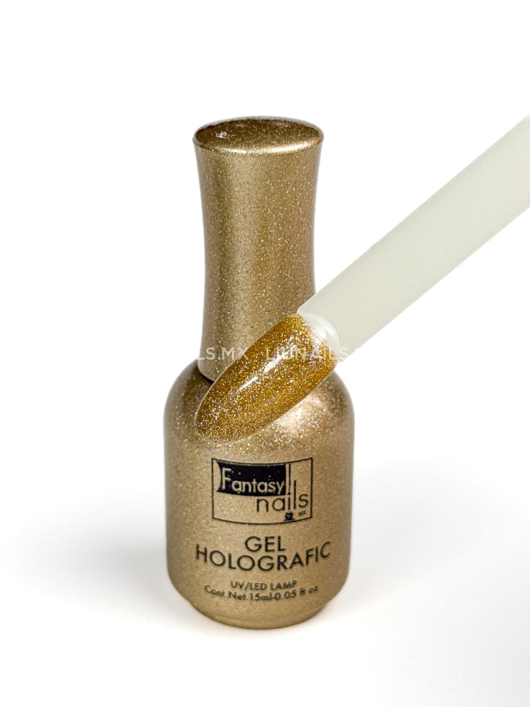 Color Holográfica 02 Dorado FANTASY NAILS Colores