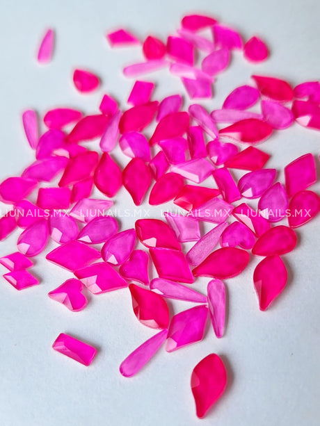 Cristales De Cortes 100 Pc Rosa Neon LOVELY - Decoraciones