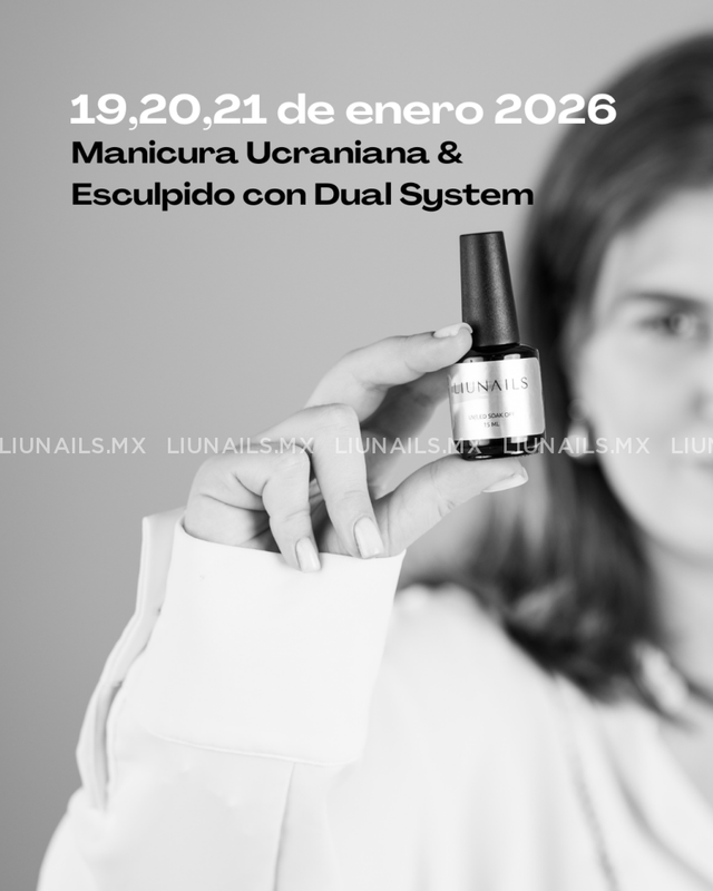 Curso Dual System y Manicura 19,20,21 de enero de 2026 LIUNAILS ACADEMY Cursos presenciales