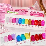 Gama - 12 Colores Gelatina 21 ml MISS CHERRY - Colores