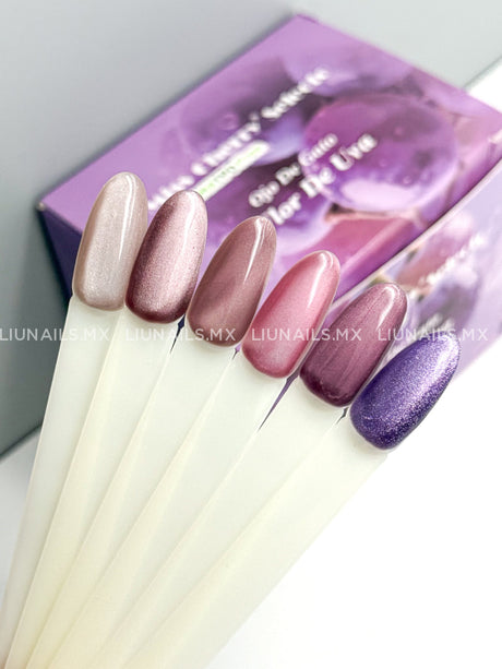 Gama - 12 Colores Ojo de Gato Flor Uva MISS CHERRY Colores