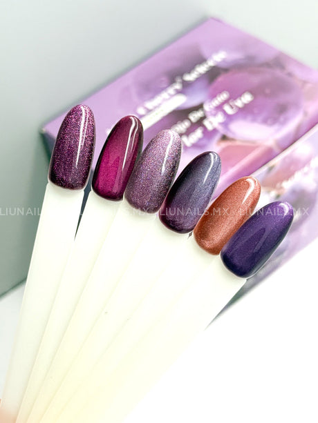 Gama - 12 Colores Ojo de Gato Flor Uva MISS CHERRY Colores