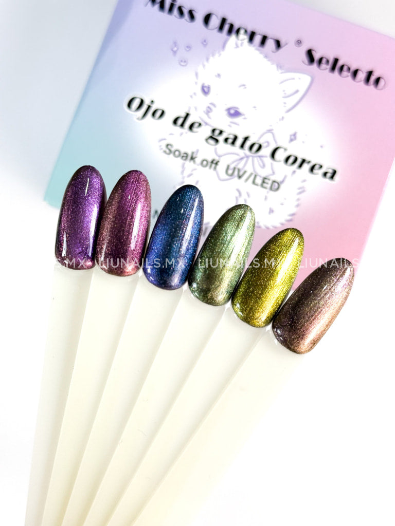 Gama - 6 Colores Ojo de Gato Corea Miss Cherry Colores