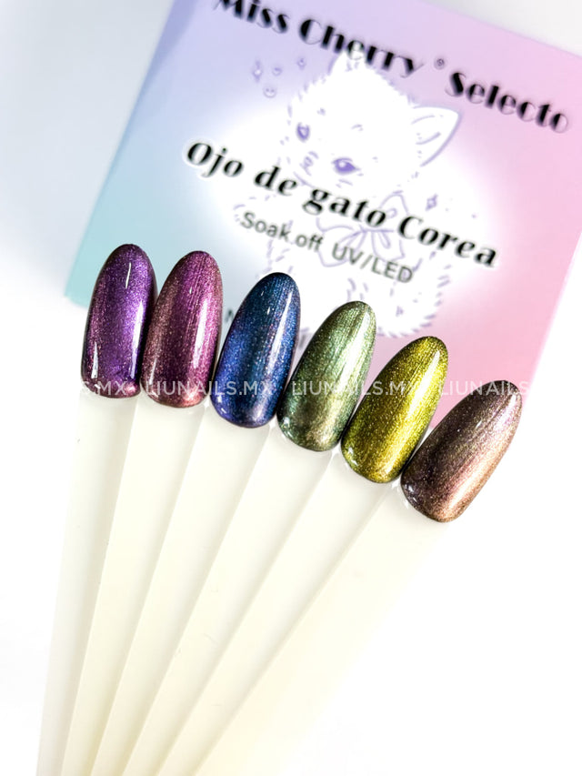 Gama - 6 Colores Ojo de Gato Corea Miss Cherry Colores