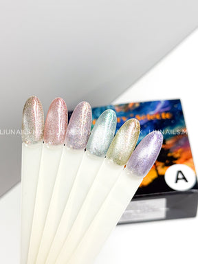 Gama A - 6 Colores Ojo de Gato Aurora Miss Cherry Colores