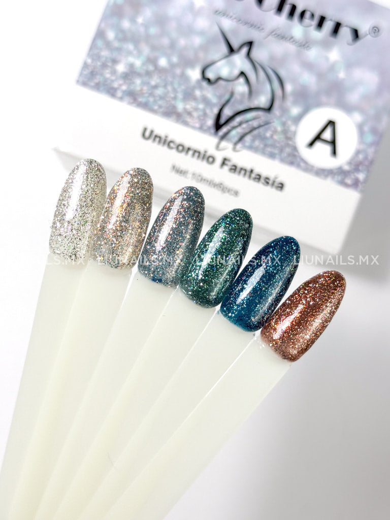 Gama A - 6 Colores Unicornio Fantasia Miss Cherry Colores