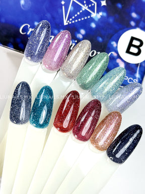 Gama B 12 Colores Crystal Diamond Night Miss Cherry Colores
