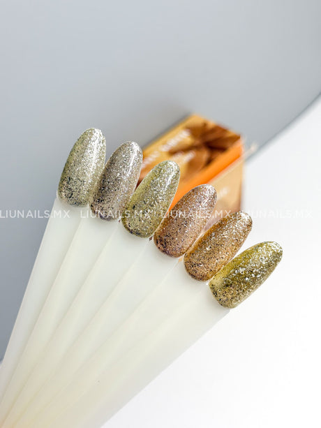 Gama B - 6 Colores Ojo de Gato Esencia de Oro MISS CHERRY Colores