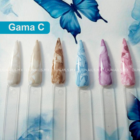 Gama C – Tintas de Alcohol Marmol 6 pz MISS CHERRY - Colores