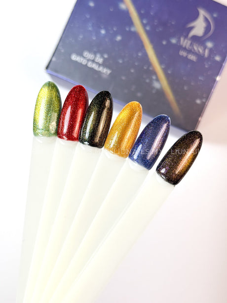 Gama D - 6 colores Cat Eye Galaxy LeMussa Colores