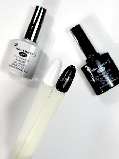 Gel Duo Color Blanco & Negro Miss Cherry Colores