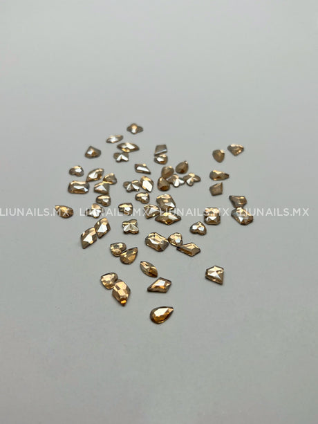 Piedras Gold 50 Piezas Liunails Decoraciones