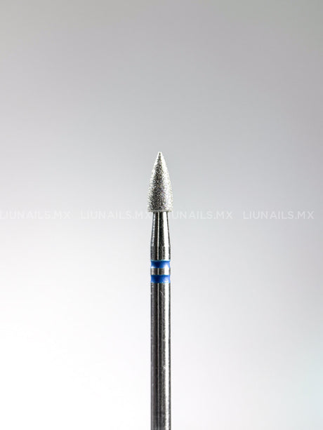 Punta ’bala’ de diamante azul diámetro 3.0 mm superficie 7.0 mm LIUNAILS Puntas