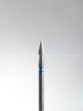 Punta ’bala’ de diamante azul diámetro 3.0 mm superficie 7.0 mm LIUNAILS Puntas