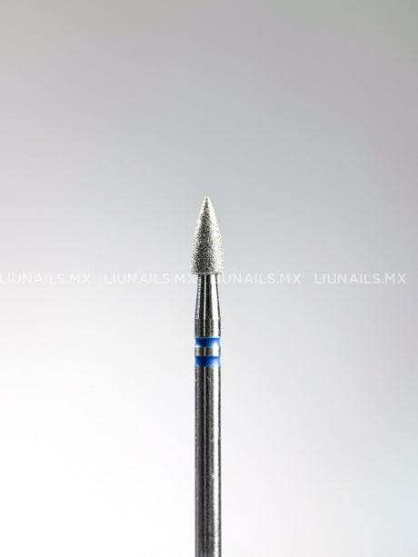 Punta ’bala’ de diamante azul diámetro 3.0 mm superficie 7.0 mm LIUNAILS Puntas