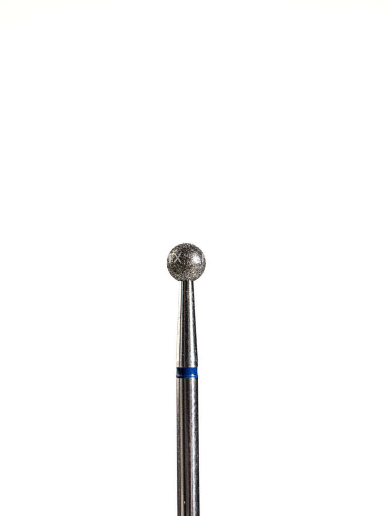 Punta ’bola’ de diamante azul diámetro 4.0 mm LIUNAILS Puntas