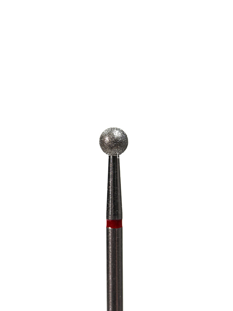Punta ’bola’ de diamante rojo diámetro 4.0 mm LIUNAILS Puntas