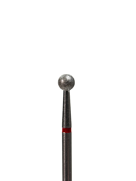 Punta ’bola’ de diamante rojo diámetro 4.0 mm LIUNAILS Puntas
