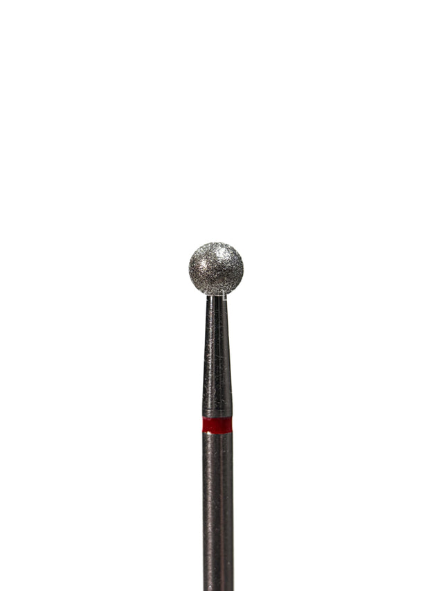 Punta ’bola’ de diamante rojo diámetro 4.0 mm LIUNAILS Puntas