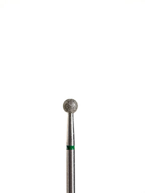Punta ’bola’ de diamante verde diámetro 4 mm LIUNAILS Puntas
