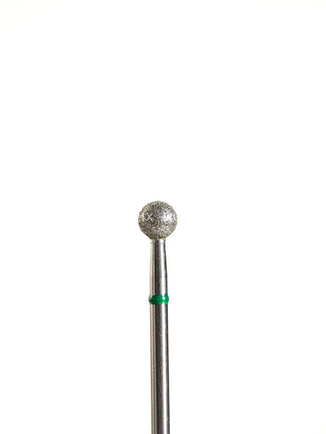 Punta ’bola’ de diamante verde diámetro 5 mm LIUNAILS Puntas