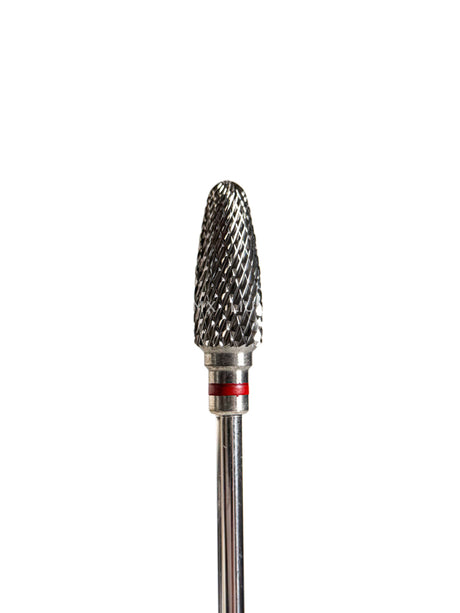 Punta de CARBURO elote rojo diámetro 6 mm superficie de trabajo 14.5 mm LIUNAILS Puntas