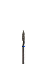 Punta ’flame’ de diamante azul diámetro 2.1 mm superficie trabajo 8.4 mm LIUNAILS Puntas