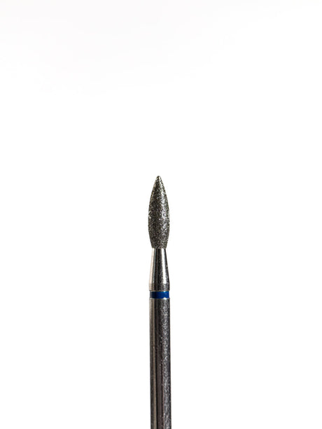 Punta ’flame’ de diamante azul nariz fino diámetro 2.3 mm superficie de trabajo 8 mm LIUNAILS Puntas