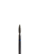 Punta ’flame’ de diamante azul nariz redondo diámetro 2.3 mm superficie de trabajo 8 mm LIUNAILS Puntas