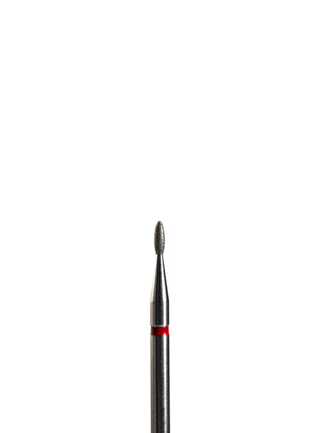 Punta ’flame’ de diamante rojo diámetro 1.4 mm superficie de trabajo 4 mm LIUNAILS Puntas