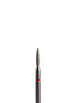 Punta ’flame’ de diamante rojo diámetro 1.8 mm superficie de trabajo 8 mm LIUNAILS Puntas