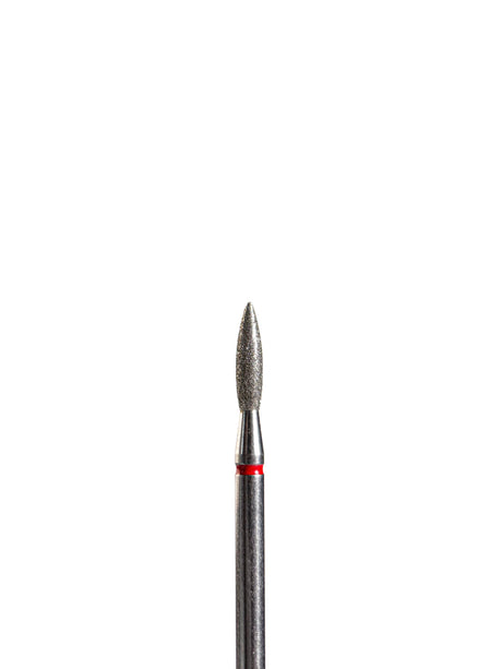 Punta ’flame’ de diamante rojo diámetro 2.1 mm superficie de trabajo 8.4 mm LIUNAILS Puntas