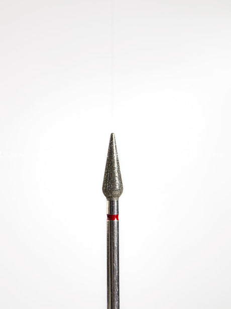 Punta ’gota’ de diamante rojo diámetro 4.3 mm superficie trabajo 12 mm LIUNAILS Puntas