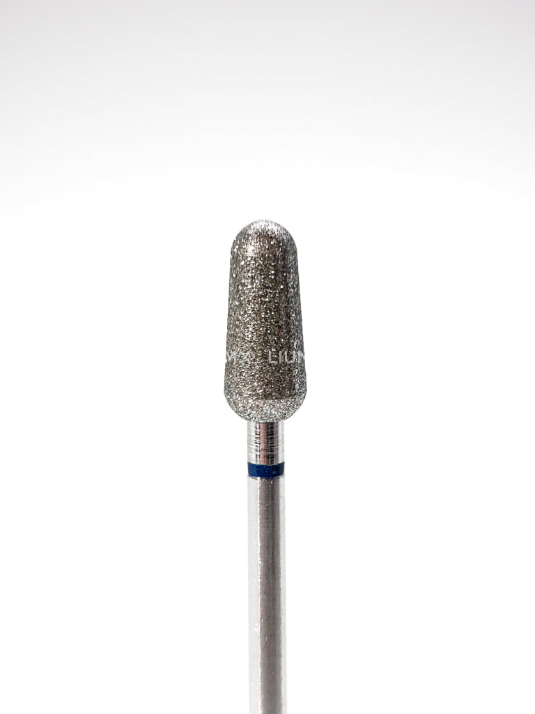 Punta ’pera’ de diamante azul diámetro 5 mm superficie trabajo 12 mm LIUNAILS - Puntas