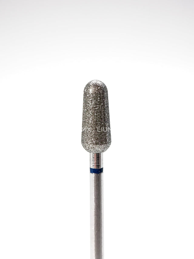Punta ’pera’ de diamante azul diámetro 5 mm superficie trabajo 12 mm LIUNAILS - Puntas