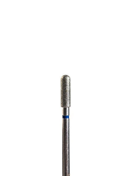 Punta redondeado-cilindro de diamante azul diámetro 3 mm superficie de trabajo 10 mm LIUNAILS Puntas