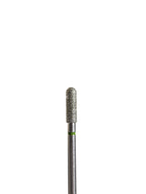 Punta redondeado-cilindro de diamante verde diámetro 3 mm superficie de trabajo 10 mm LIUNAILS Puntas