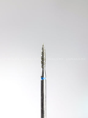 Punta ’tornado’ de diamante azul diámetro 2.3 mm superficie de trabajo 12 mm LIUNAILS Puntas