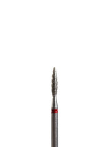 Punta ’tornado’ de diamante rojo diámetro 2.1 mm superficies de trabajo 10 mm LIUNAILS Puntas