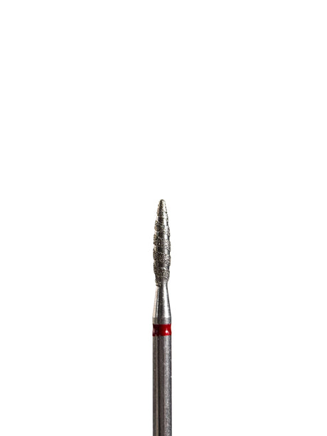 Punta ’tornado’ de diamante rojo diámetro 2.1 mm superficies de trabajo 10 mm LIUNAILS Puntas