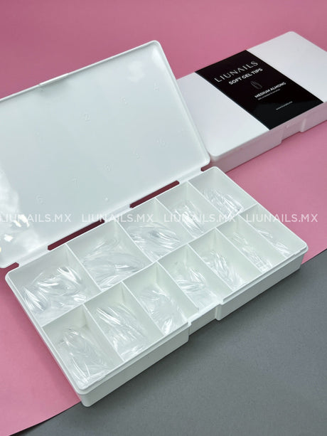 Soft Gel Tips Medium Almond Liunails Moldes