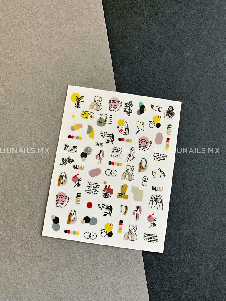 Stickers 900 Liunails