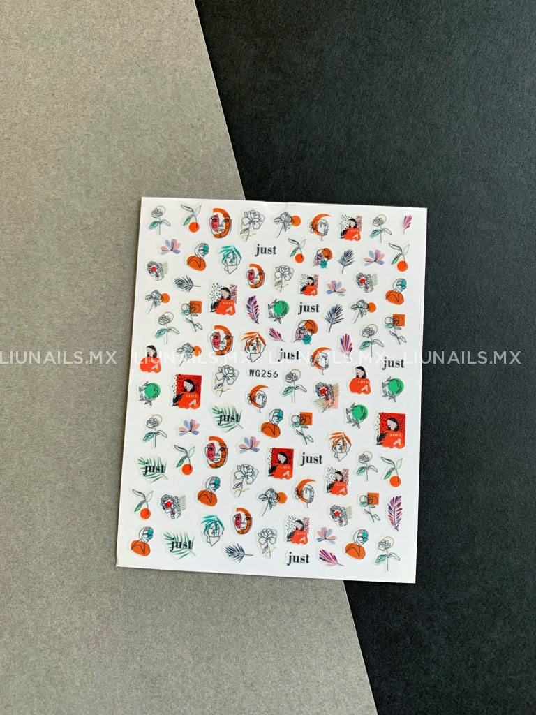 Stickers Wg256 Liunails