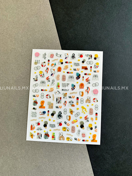 Stickers Wg257 Liunails