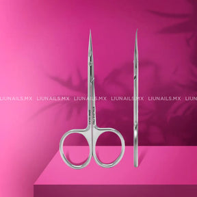 Tijera profesional para cuticula con gancho para zurdos expert 13 type 3 STALEKS PRO - Tijeras para cutícula