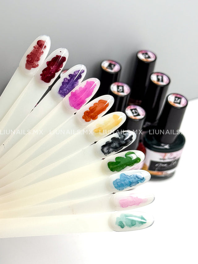 Tintas Nova Ink 12 pzs SIP NAILS Decoraciones