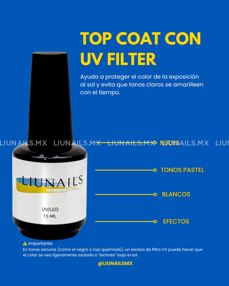 Top Coat No Wipe UV LIUNAILS - Top